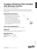 North Light Trådlös julgransbelysning LED Omaniku manuaal