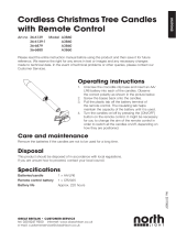 North Light Trådlös julgransbelysning Omaniku manuaal