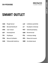 Deltaco SH-P03USB2 UTTAK, 3 X UTTAK + 2 X USB-PORT Omaniku manuaal