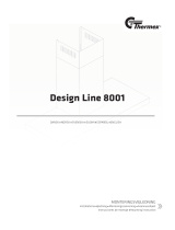 Thermex DESIGN LINE 8001 KJØKKENVENTILATOR, 60 CM paigaldusjuhend