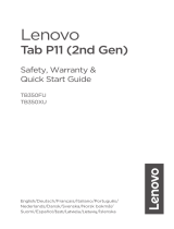 Lenovo TAB P11 (2ND GEN) 128 GB 11,5" NETTBRETT Lühike juhend