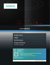 Siemens IQ100 ET645HE17 KERAMISK TOPP Omaniku manuaal