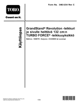 Toro Revolution GrandStand 132 cm 18850TE Kasutusjuhend