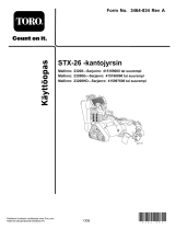 Toro STX-26 Stump Grinder Kasutusjuhend