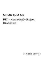 AUDIOSERVICE CROS quiX G6 Kasutusjuhend