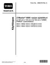 Toro Professional 4000 Series MyRIDE Petrol Z Master 122 cm 74048TE Kasutusjuhend
