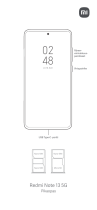 Mi Redmi Note 13 5G Kasutusjuhend