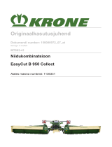 Krone BA EasyCut B 950 Collect (MT603-41) Kasutusjuhend