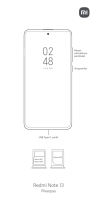 Mi Redmi Note 13 Kasutusjuhend