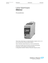 Endres+Hauser RMA42 Short Instruction