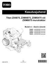Toro Titan ZXM6075 152 cm Zero Turn Riding Mower 76635 Kasutusjuhend
