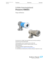 Endres+Hauser Proservo NMS81 Short Instruction