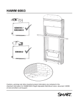 SMART Technologies Height‑Adjustable Wall Mount (HAWM 600i3) paigaldusjuhend